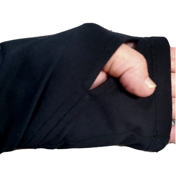 Marmot Womens Medium Black Quarter Zip Pullover Casual Ladies EUC - Picture 4 of 6